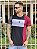 Camiseta Longline Masculina Preta Com Recortes e Courino - Imagem 2