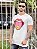 Camiseta Longline Masculina Off White Estampa Boca Smile % - Imagem 3