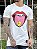 Camiseta Longline Masculina Off White Estampa Boca Smile % - Imagem 1