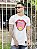 Camiseta Longline Masculina Off White Estampa Boca Smile % - Imagem 2