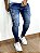 Calça Jeans Masculina Super Skinny Escura Destroyed You Can Do - Imagem 4