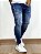 Calça Jeans Masculina Super Skinny Escura Destroyed You Can Do - Imagem 2