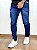 Calça Jeans Masculina Skinny Escura Detalhes Premium - Imagem 3