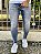 Calça Jeans Masculina Super Skinny Média Básica Sem Rasgo - Imagem 1