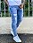 Calça Jeans Masculina Super Skinny Manchas Destroyed - Imagem 3