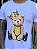 Camiseta Longline Masculina Branca Urso Rei # - Imagem 2