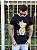 Camiseta Longline Masculina Preta Urso Rei # - Imagem 1