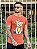 Camiseta Longline Masculina Laranja Urso Rei # - Imagem 1