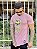 Camiseta Longline Masculina Rosa Claro Bear Broken # - Imagem 2