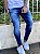 Calça Jeans Masculina Super Skinny Escura Sem Rasgo Detalhes Lavagem - Imagem 4