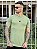 Camiseta Canelada Mesh Verde Logo Central - Imagem 1