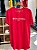 Camiseta Longline Vermelha Escritas - FB Clothing - Imagem 1