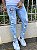 Calça Jeans Masculina Super Skinny Clara Delavê Patch Caveira - Imagem 4