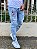 Calça Jeans Masculina Super Skinny Clara Delavê Patch Caveira - Imagem 2