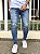 Calça Jeans Masculina Super Skinny Média Básica Sem Rasgo Classic - Imagem 1
