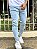 Calça Jeans Masculina Super Skinny Clara Sem Rasgo Básica Model 1 - Imagem 2