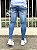 Calça Jeans Masculina Super Skinny Clara Sem Rasgo Lavagem - Imagem 6