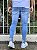 Calça Jeans Masculina Super Skinny Clara Sem Rasgo Riscos Interno - Imagem 5