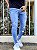 Calça Jeans Masculina Super Skinny Clara Destroyed Com Forro Superior - Imagem 3