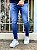 Calça Jeans Masculina Super Skinny Escura Sem Rasgo Lavagem Clara - Imagem 3