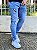Calça Jeans Masculina Super Skinny Escura Destroyed Forro Xadrez - Imagem 3