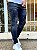 Calça Jeans Masculina Super Skinny Black Lavada Destroyed Vip - Imagem 2