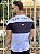 Camiseta Longline  Masculina Recorte Preto com Cinza # - Imagem 2