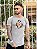 Camiseta Longline Masculina Marrom Acinzentado Leão Central Color # - Imagem 1