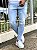 Calça Jeans Masculina Super Skinny Clara Destroyed Puídos - Imagem 5