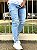 Calça Jeans Masculina Super Skinny Clara Básica Com Puídos ¬ - Imagem 2