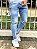 Calça Jeans Masculina Super Skinny Clara Rasgo No Joelho Orleans - Imagem 4