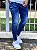 Calça Jeans Masculina Super Skinny Escura Sem Rasgo Detalhes Mininals - Imagem 2