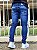 Calça Jeans Masculina Super Skinny Escura Básica Sem Rasgo Premium - Imagem 4