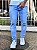 Calça Jeans Masculina Super Skinny Clara Rasgo No Joelho - Imagem 1