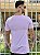 Camiseta Longline Masculina Rosa Claro Escritas Curved Sansation - Imagem 4