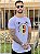 Camiseta Longline Masculina Branca Urso Frontal Color # - Imagem 2