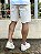Bermuda Jeans Masculina Off White Sem Rasgo Com Cordão - Imagem 4