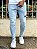 Calça Jeans Masculina Super Skinny Clara Destroyed Respingo - Imagem 1