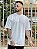 Camiseta Oversized Masculina Off White Escritas Gola - Imagem 1