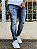 Calça Jeans Masculina Super Skinny Escura Com Forro - Imagem 3