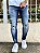 Calça Jeans Masculina Super Skinny Escura Com Forro - Imagem 1