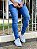 Calça Jeans Masculina Skinny Sem rasgo azul médio Mallorca ¬ - Imagem 5