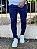 Calça Jeans Masculina Super Skinny Escura Puídos Leves ¬ - Imagem 1