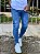 Calça Jeans Masculina Super Skinny Clara Com Puidos  ¬ - Imagem 2