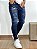 Calça Jeans MAsculina Super Skinny Escura Patch e Personalização - Imagem 3