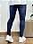 Calça Jeans Masculina Super Skinny Escura Destroyed Patch Brand - Imagem 4