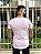 Camiseta Longline Masculina Rosa Claro Logo Básica # - Imagem 3