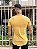 Camiseta Longline Masculina Amarela Logo Basico # - Imagem 4
