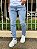 Calça Jeans Masculina Skinny Clara Com Puidos Mônaco ¬ - Imagem 2