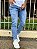 Calça Jeans Masculina Skinny Clara Com Puidos Leves V3 ¬ - Imagem 3